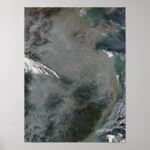 Haze over Oost-China Poster