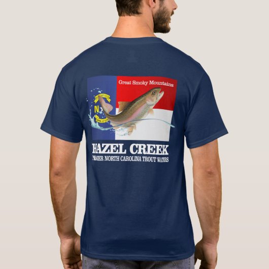Hazel Creek (Premier-forel water) T-shirt (Achterkant)