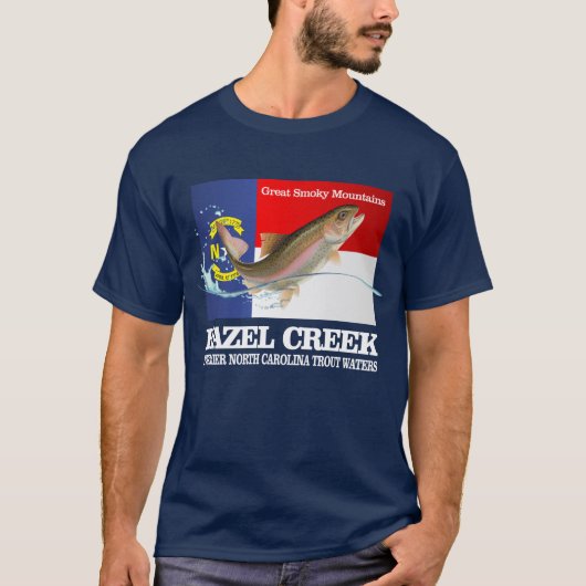 Hazel Creek (Premier-forel water) T-shirt (Voorkant)