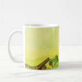 Hazel Dormouse Eet Wilde aardbei Koffiemok (Links)