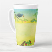 Hazel Dormouse Eet Wilde aardbei Latte Mok (Linkerhoek)