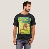 Hazel Dormouse Eet Wilde aardbei T-shirt (Voorkant volledig)