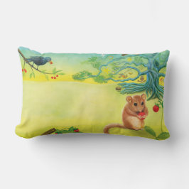 Hazel Dormouse Eetting Wilde aardbeiboomklep Kussen