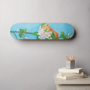 Hazel Dormouse op een bloeiende tak Persoonlijk Skateboard