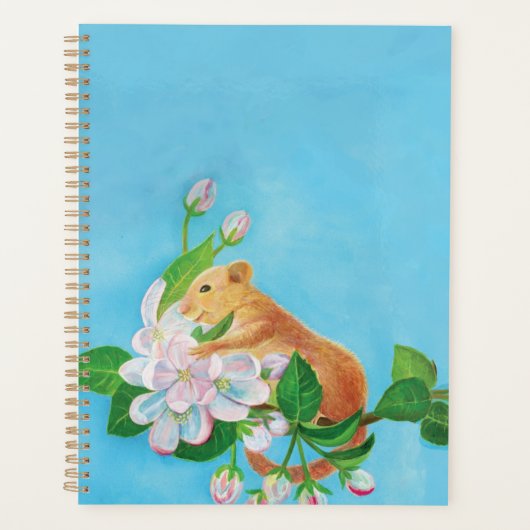 Hazel Dormouse op een bloeiende tak Planner (Voorkant)