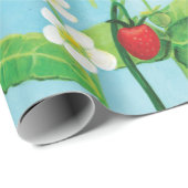 Hazel Dormouse, wilde aardbeien en dandelionpuff Cadeaupapier (Rol Hoek)