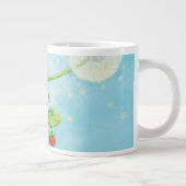 Hazel Dormouse, wilde aardbeien en dandelionpuff Grote Koffiekop (Rechts)