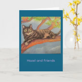 Hazel en vrienden kaart (Gele Bloem)