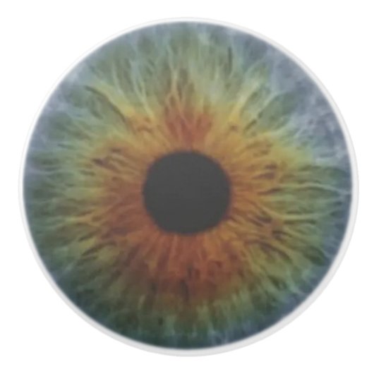 Hazel Eyeball Keramische Knop (Voorkant)