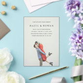 Hazel foto moderne bruiloft acryl uitnodigingen (Insitu (Huwelijk))