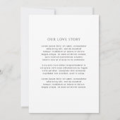 Hazel foto moderne bruiloft save the date (Achterkant)