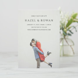 Hazel foto moderne bruiloft save the date