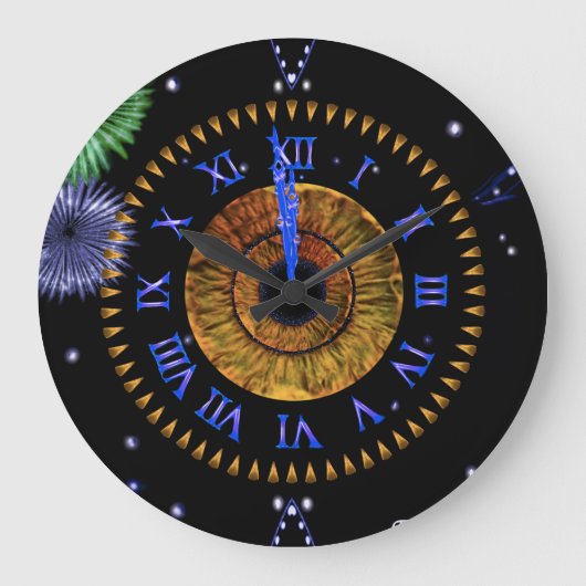 Hazel Midnight Clock Grote Klok (Voorkant)