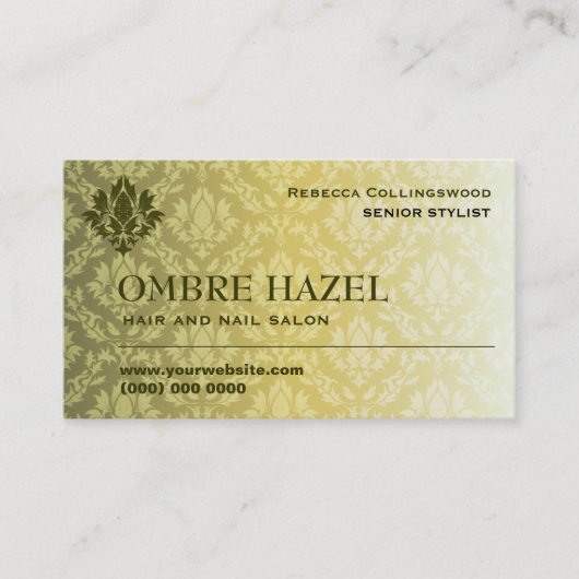Hazel Ombre Damask Visitekaartje