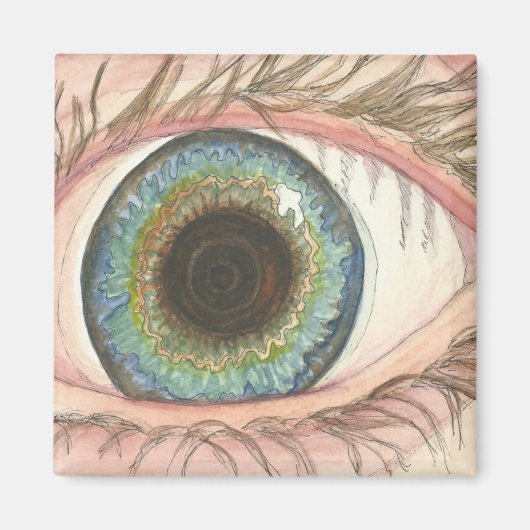 Hazel oogmagneet magneet (Voorkant)