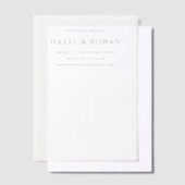 Hazel Photo Modern Wedding Save the Date Vellum Uitnodigingen (Offset)
