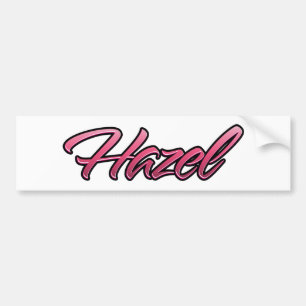 Hazel-roze Aufkleber-Sticker Bumpersticker