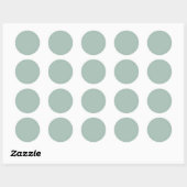 Hazel Solid Color Ronde Sticker (Vel)