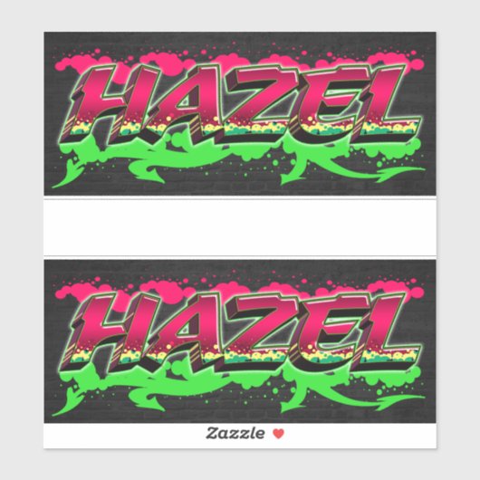 Hazel Vorname Name Graffiti Aufkleber Sticker (Vel)