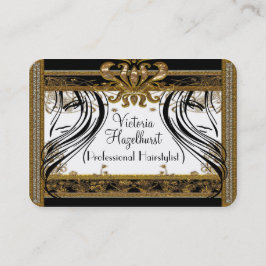 Hazelhurst Haarstylist Elegant Salon Professional Visitekaartje