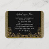 Hazelhurst Haarstylist Elegant Salon Professional Visitekaartje (Achterkant)