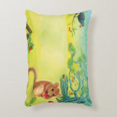 Hazelmuis Eet Wilde Aardbei Accent Kussen (Voorkant(Verticaal))