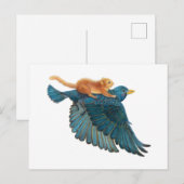 Hazelmuis & Spreeuw vliegend Briefkaart (Voorkant / Achterkant)