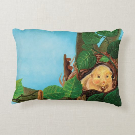 Hazelnoot Accent Kussen (Achterkant)