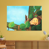 Hazelnoot Canvas Afdruk (Insitu (Woonkamer))