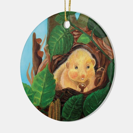 Hazelnoot Keramisch Ornament (Links)