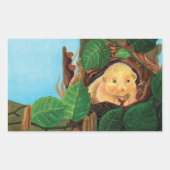 Hazelnoot Rechthoekige Sticker (Voorkant)