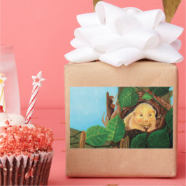 Hazelnoot Rechthoekige Sticker