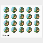 Hazelnoot Ronde Sticker (Vel)