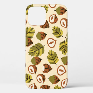 Hazelnootbladeren eikels naadloos patroon Case-Mate iPhone case