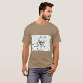 Hazelnootboom Botanische Kunst T-shirt (Voorkant volledig)