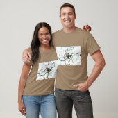 Hazelnootboom Botanische Kunst T-shirt (Unisex)
