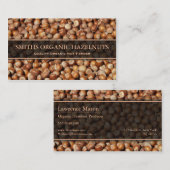 Hazelnootproducent/boer Foto Visitekaartje (Voorkant / Achterkant)