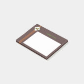 Hazelnoten & Bruin Post-it® Notes (Schuin)