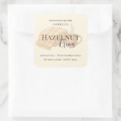 Hazelnut Cream | Cozy Neutral Soy Candle Label (Tas)