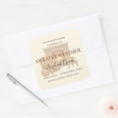 Hazelnut Cream | Cozy Neutral Soy Candle Label (Envelop)