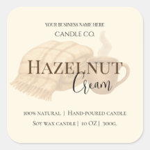 Hazelnut Cream | Gezellige Neutrale Sojakaars Labe