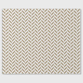 Hazelnut Herringbone Print Cadeaupapier (Vlak)