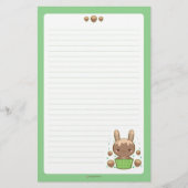 Hazelnut Truffle Bunny Briefpapier (Voorkant)