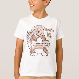 Hazelton, hout, werken t-shirt