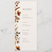 Hazelwood bruiloft diner menu (Voorkant)