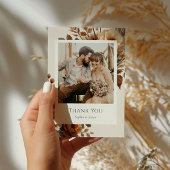 Hazelwood bruiloft foto bedankkaart