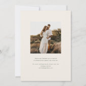 Hazelwood Herfst Floral Wedding Save the Date (Achterkant)