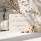 Hazelwood Landschap Wedding Details Kaart