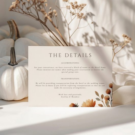 Hazelwood Landschap Wedding Details Kaart