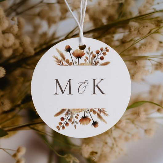 Hazelwood Waterverf Herfst Floral Wedding Bedankjes Labels